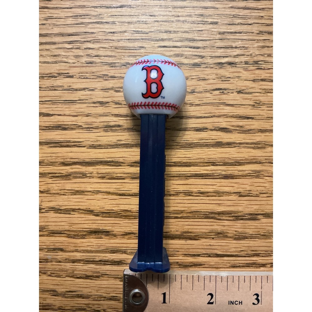 Pez MLB Boston Red Sox Baseball Candy Dispenser Navy Blue Stem Collectible
